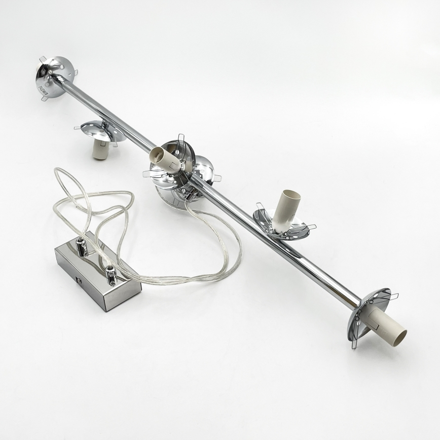 Brilagi - Hanglamp aan kabel MALONY 6xE14/20W/230V glanzend chroom