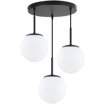 Brilagi - Hanglamp aan kabel MILO 3xE27/60W/230V zwart