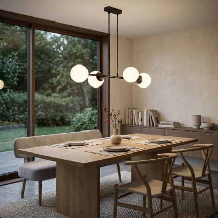 Brilagi - Hanglamp aan kabel MILO 4xE27/60W/230V zwart