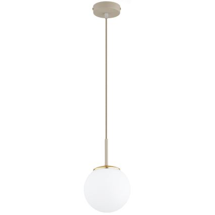 Brilagi - Hanglamp aan kabel MILO ECRU 1xE27/60W/230V beige/goud