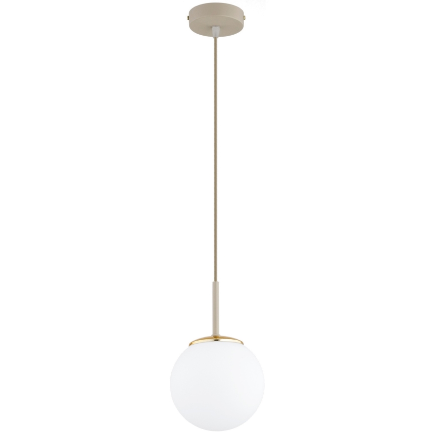 Brilagi - Hanglamp aan kabel MILO ECRU 1xE27/60W/230V beige/goud