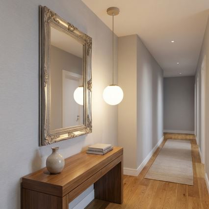 Brilagi - Hanglamp aan kabel MILO ECRU 1xE27/60W/230V beige/goud