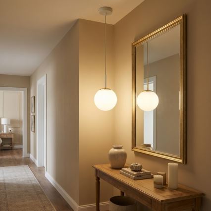 Brilagi - Hanglamp aan kabel MILO ECRU 1xE27/60W/230V beige/goud