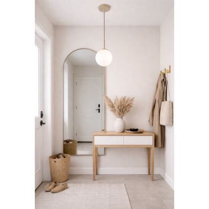 Brilagi - Hanglamp aan kabel MILO ECRU 1xE27/60W/230V beige/goud
