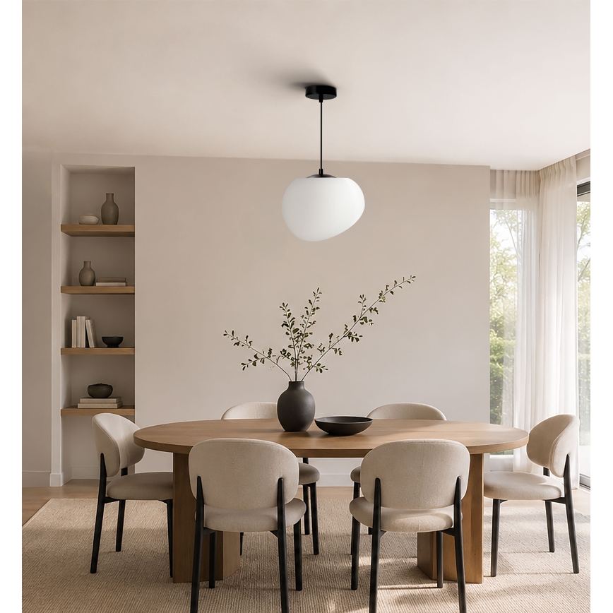BRILAGI - Hanglamp aan kabel PEBBLES 1xE27/40W/230V Ø 25 cm zwart