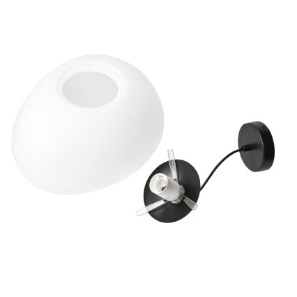 BRILAGI - Hanglamp aan kabel PEBBLES 1xE27/40W/230V Ø 25 cm zwart