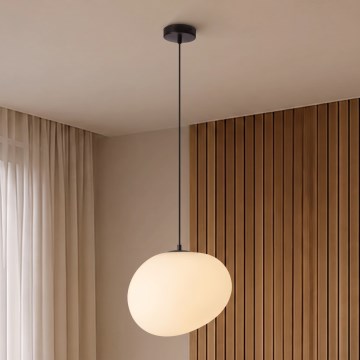 BRILAGI - Hanglamp aan kabel PEBBLES 1xE27/40W/230V Ø 30 cm zwart