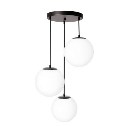 BRILAGI - Hanglamp aan kabel POLOS 3xE27/40W/230V Ø 42 cm zwart