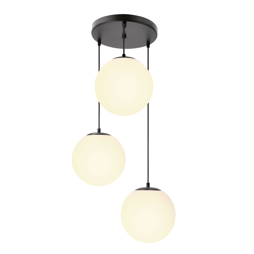 BRILAGI - Hanglamp aan kabel POLOS 3xE27/40W/230V Ø 42 cm zwart