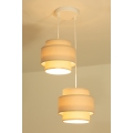 Brilagi - Hanglamp aan kabel RESNA 2xE27/60W/230V Ø 30 cm beige
