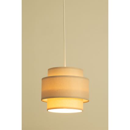 Brilagi - Hanglamp aan kabel RESNA 2xE27/60W/230V Ø 30 cm beige