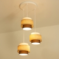 Brilagi - Hanglamp aan kabel RESNA 3xE27/60W/230V Ø 45 cm beige/zwart