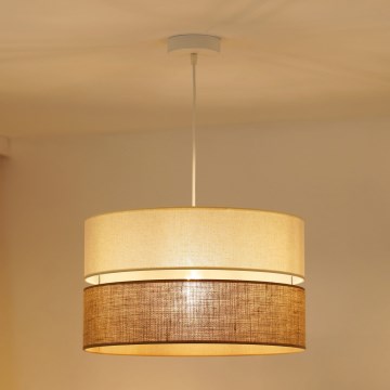 Brilagi - Hanglamp aan kabel ROYAL JUTE 1xE27/15W/230V Ø 40 cm beige/crème