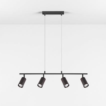 Brilagi - Hanglamp aan kabel SELE 4xGU10/30W/230V zwart