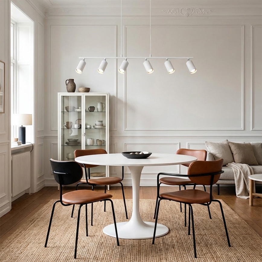 Brilagi - Hanglamp aan kabel SELE 6xGU10/30W/230V wit