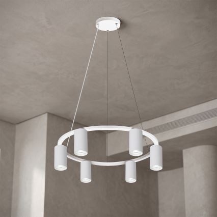 Brilagi - Hanglamp aan kabel SELE 6xGU10/30W/230V wit