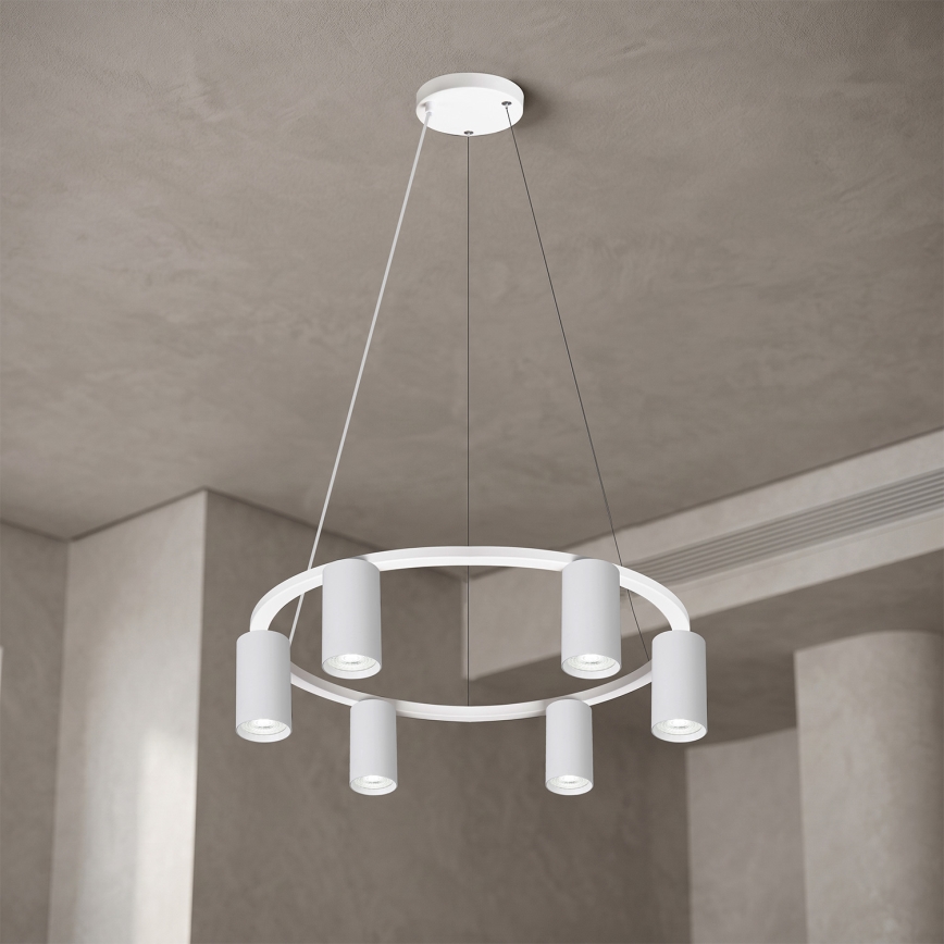 Brilagi - Hanglamp aan kabel SELE 6xGU10/30W/230V wit