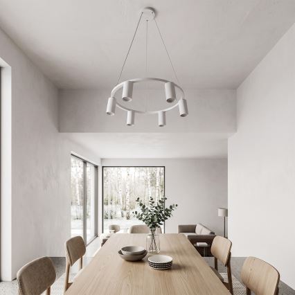 BRILAGI - Hanglamp aan kabel SELE 6xGU10/30W/230V wit