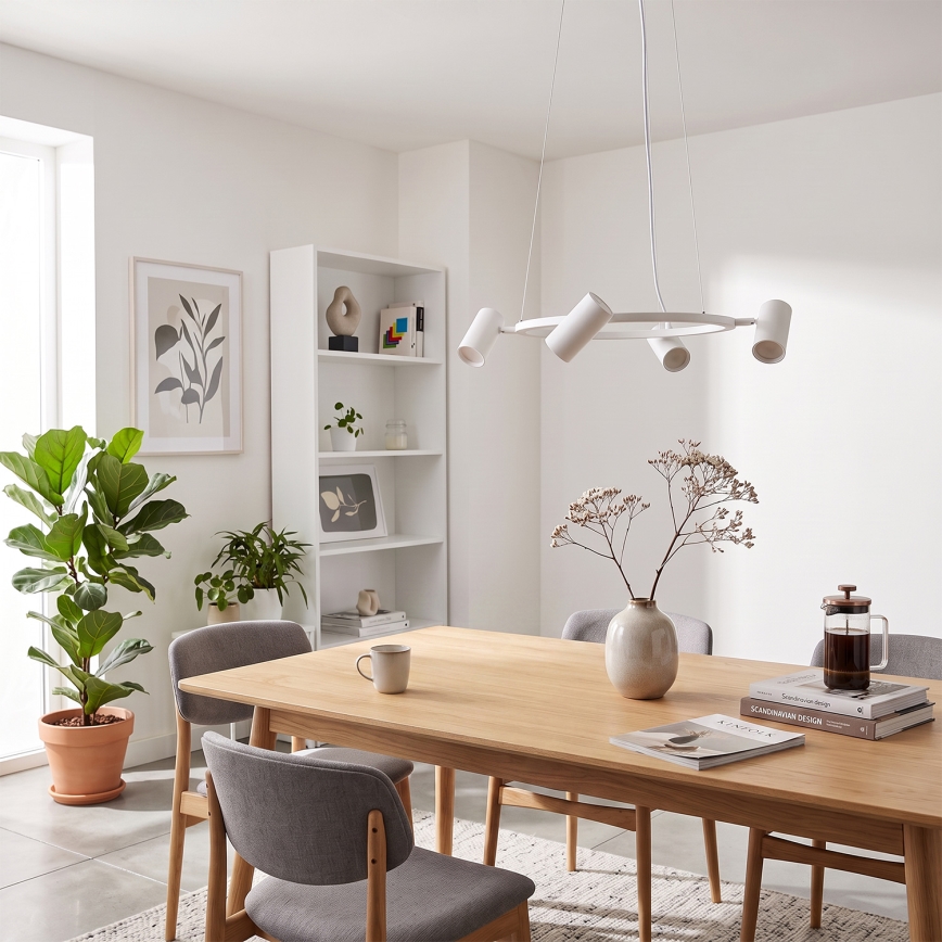 BRILAGI - Hanglamp aan kabel SELE 6xGU10/30W/230V wit