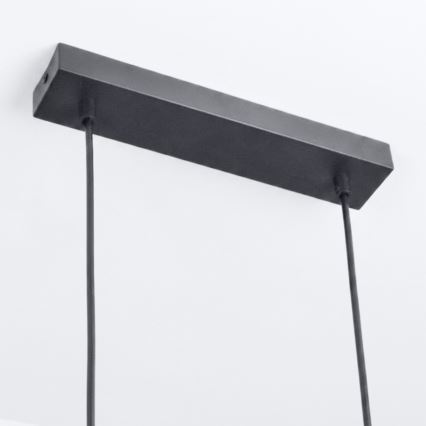 Brilagi - Hanglamp aan kabel SELE 6xGU10/30W/230V zwart/eikdecor