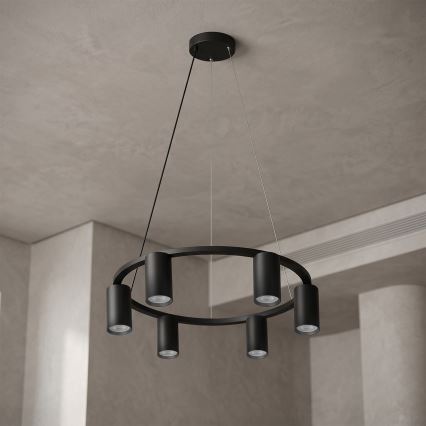 Brilagi - Hanglamp aan kabel SELE 6xGU10/30W/230V zwart