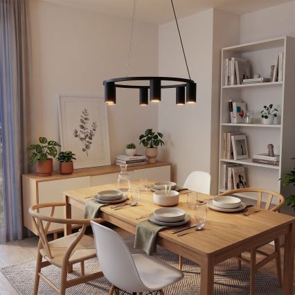 BRILAGI - Hanglamp aan kabel SELE 6xGU10/30W/230V zwart