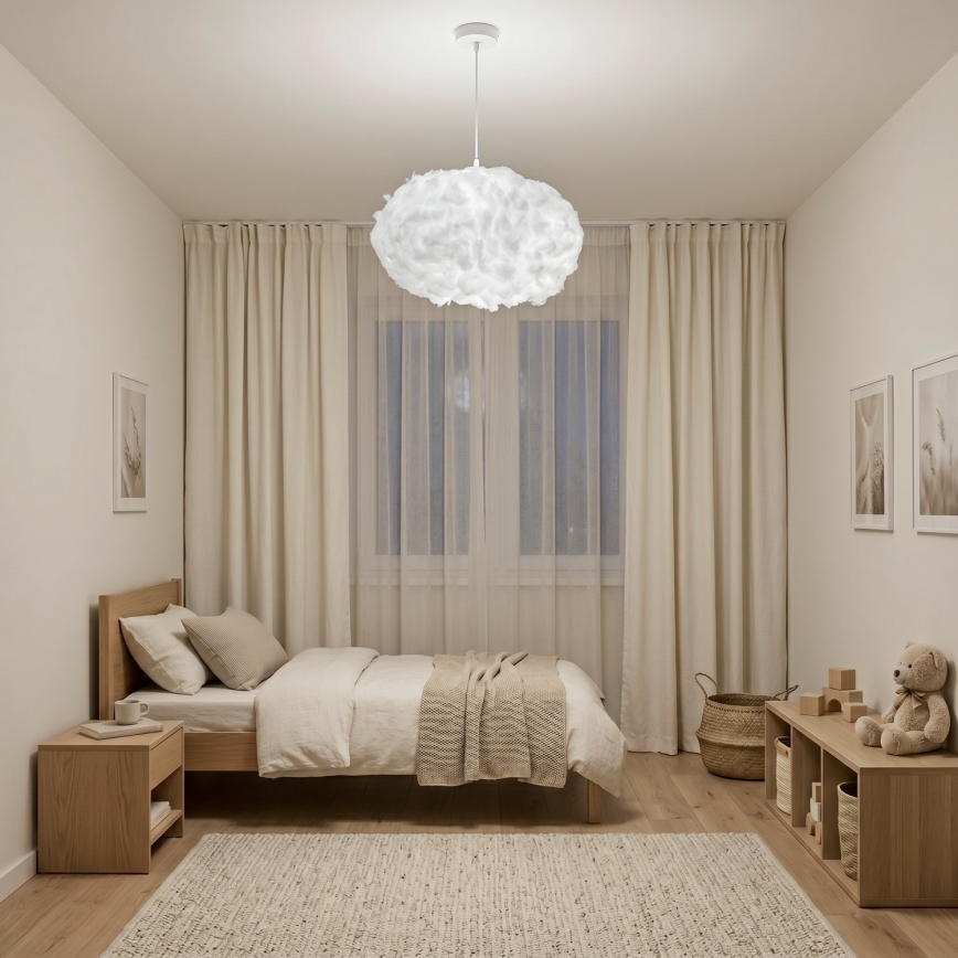 Brilagi - Hanglamp aan kabel SOLEAIR 2xE27/40W/230V Ø 60 cm wit