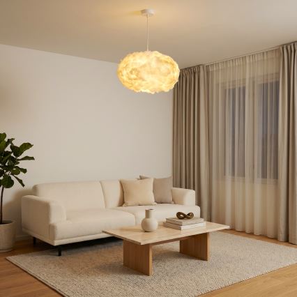 Brilagi - Hanglamp aan kabel SOLEAIR 2xE27/40W/230V Ø 60 cm wit