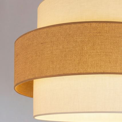 Brilagi - Hanglamp aan kabel SPACE 1xE27/60W/230V Ø 40 cm beige/crème