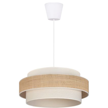 Brilagi - Hanglamp aan kabel SPACE 1xE27/60W/230V Ø 40 cm beige/crème