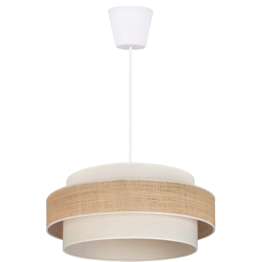 Brilagi - Hanglamp aan kabel SPACE 1xE27/60W/230V Ø 40 cm beige/crème