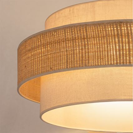 Brilagi - Hanglamp aan kabel SPACE 1xE27/60W/230V Ø 40 cm beige/crème