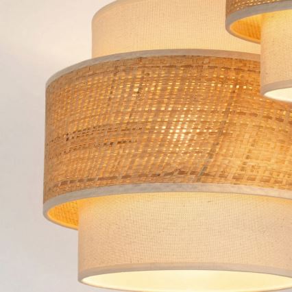 Brilagi - Hanglamp aan kabel SPACE 3xE27/60W/230V Ø 40 cm beige/crème