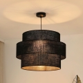 Brilagi - Hanglamp aan kabel SPACE YUTE 1xE27/15W/230V Ø 50 cm zwart