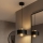 Brilagi - Hanglamp aan kabel SPRING 1xE27/60W/230V Ø 20 cm zwart/goud