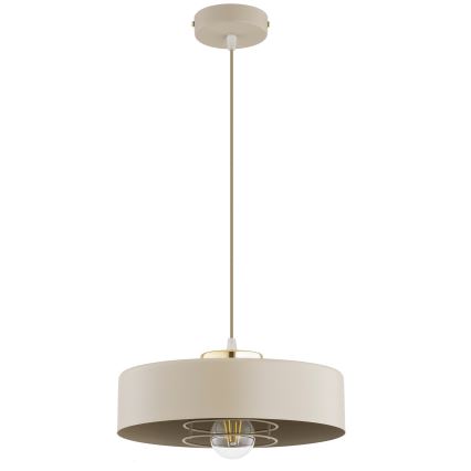 Brilagi - Hanglamp aan kabel SPRING 1xE27/60W/230V Ø 30 cm beige/goud