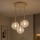 Brilagi - Hanglamp aan kabel STELLA 3xE27/60W/230V beige/goud