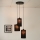 Brilagi - Hanglamp aan kabel TUBES 3xE27/15W/230V zwart