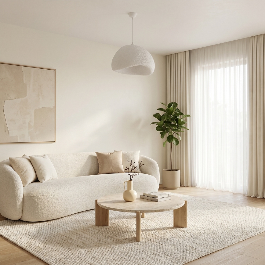 Brilagi - Hanglamp aan kabel WABI SABI 1xE27/40W/230V Ø 50 cm wit