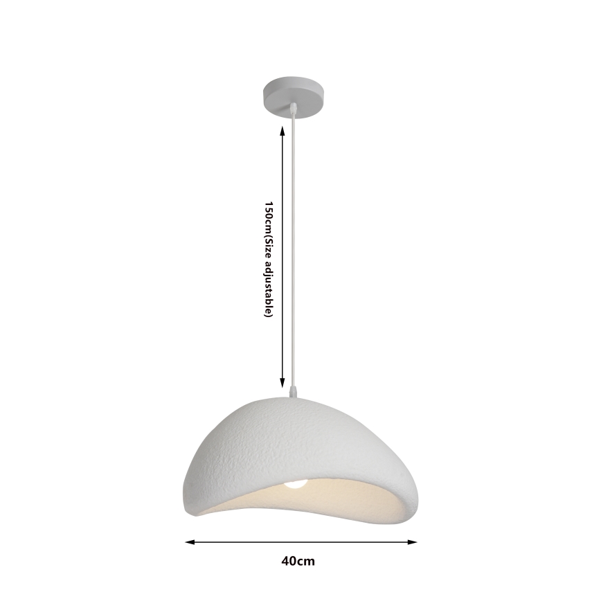 BRILAGI - Hanglamp aan kabel WABI SABI 1xE27/60W/230V Ø 40 cm wit