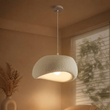 BRILAGI - Hanglamp aan kabel WABI SABI 1xE27/60W/230V Ø 40 cm wit
