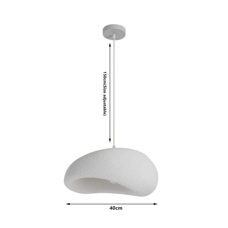 BRILAGI - Hanglamp aan kabel WABI SABI 1xE27/60W/230V Ø 40 cm wit