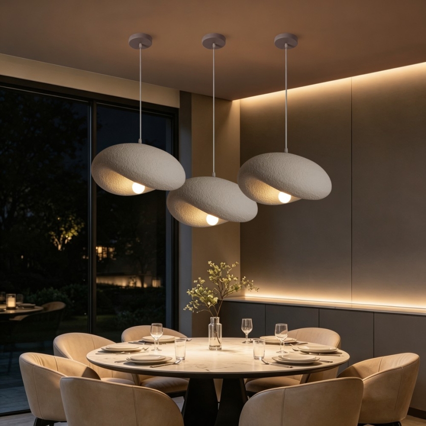 BRILAGI - Hanglamp aan kabel WABI SABI 1xE27/60W/230V Ø 40 cm wit