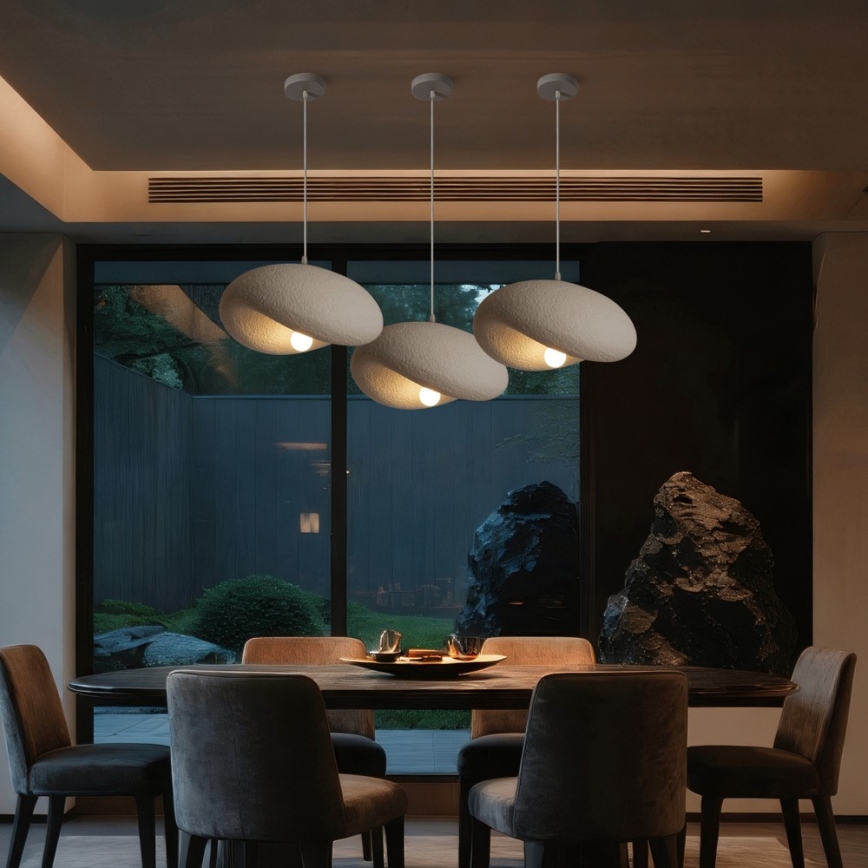 BRILAGI - Hanglamp aan kabel WABI SABI 1xE27/60W/230V Ø 40 cm wit