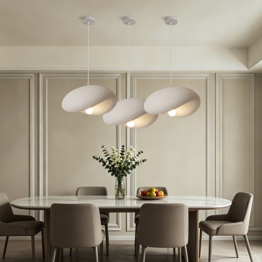 BRILAGI - Hanglamp aan kabel WABI SABI 1xE27/60W/230V Ø 40 cm wit