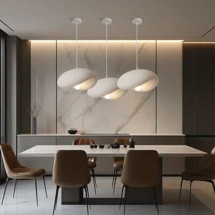 BRILAGI - Hanglamp aan kabel WABI SABI 1xE27/60W/230V Ø 40 cm wit