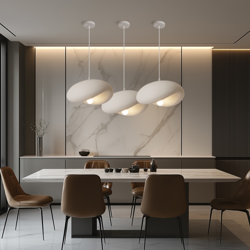 BRILAGI - Hanglamp aan kabel WABI SABI 1xE27/60W/230V Ø 40 cm wit
