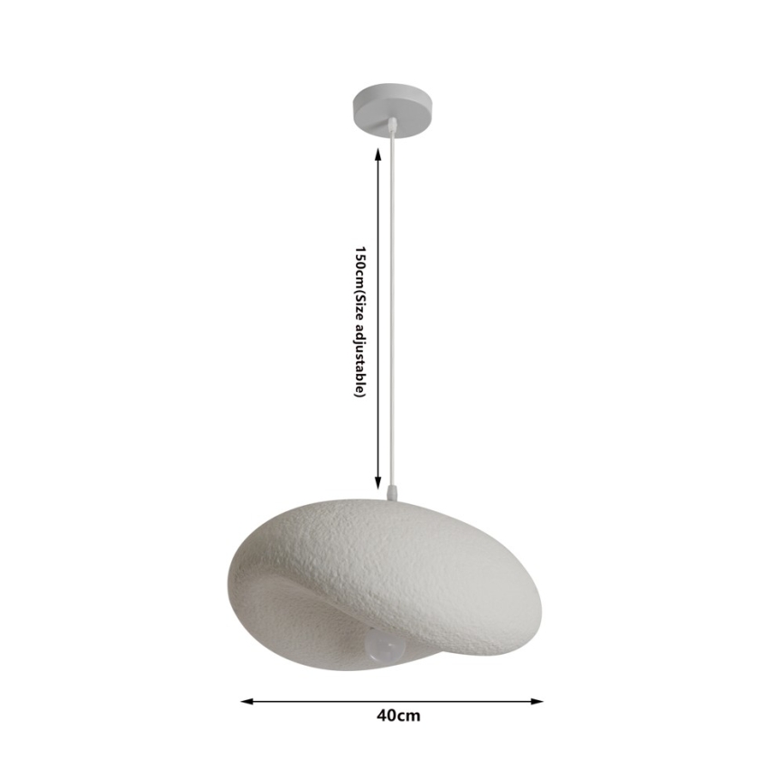 BRILAGI - Hanglamp aan kabel WABI SABI 1xE27/60W/230V Ø 40 cm wit