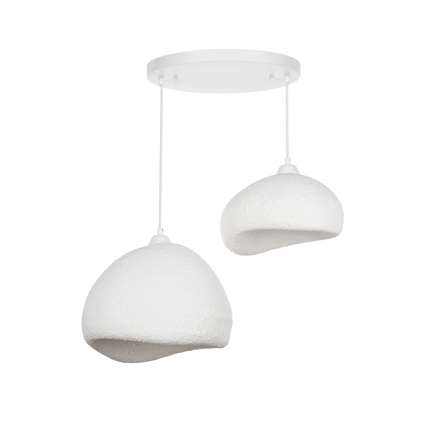 Brilagi - Hanglamp aan kabel WABI SABI 2xE27/40W/230V Ø 70 cm wit