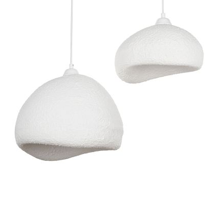 Brilagi - Hanglamp aan kabel WABI SABI 2xE27/40W/230V Ø 70 cm wit